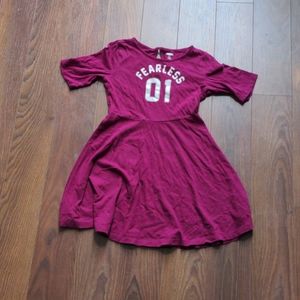 Old navy fearless 01 maroon dress size 6-7